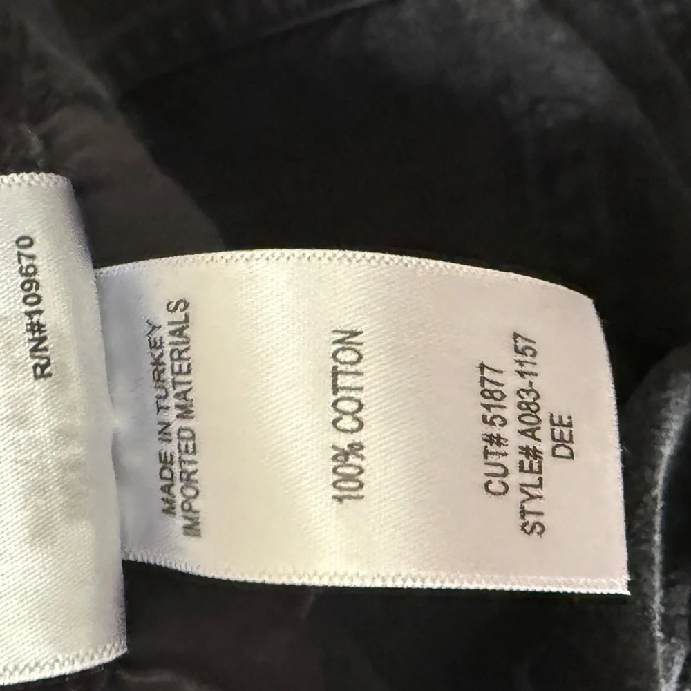 Agolde Black Denim Dee Shorts - Picture 4 of 5